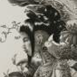 阿波野由起夫:京都市立芸術大学『巫女/A Priestess』<br />700×530,額入サイズ915×715